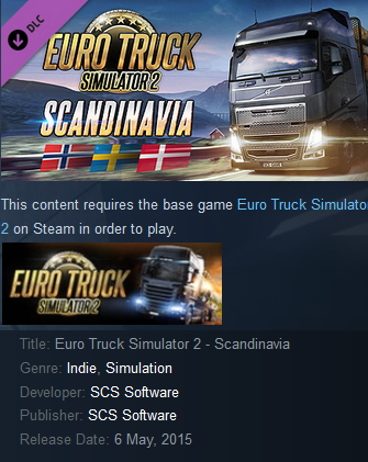 Euro Truck Simulator 2 - Scandinavia Steam - Click Image to Close
